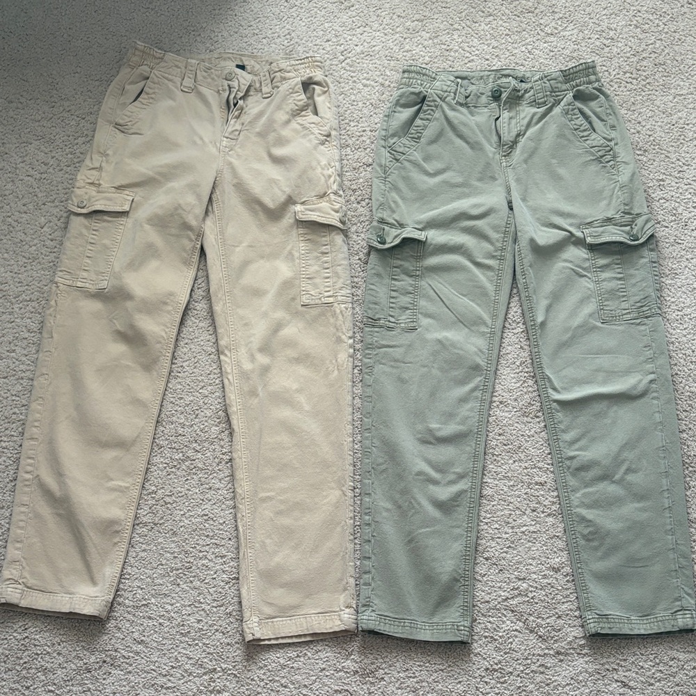 American Eagle Outfitters cargo Pants - Tan and Green